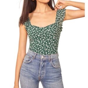Reformation Lisbon Ruffle Top